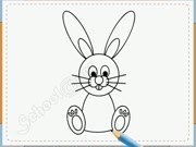 Bé vẽ con thỏ